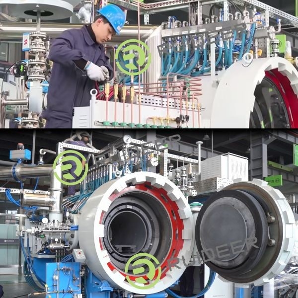 Cửa lò ngưng tụ áp suất khí cho các vật liệu hợp kim chính xác gốm thép không gỉ dựa trên đồng