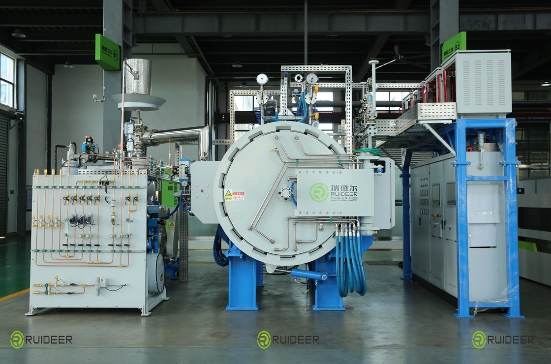 Nồi nén chân không trượt 6-10MPa lên đến 1600 °C để khử sáp và tấm khí MFC H2/N2/Ar trong môi trường công nghiệp