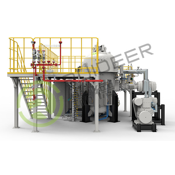 Lửa ngâm khí áp khí thẳng đứng đồng bộ cho nhiệt độ cao 2000C trong N2 khí nhập