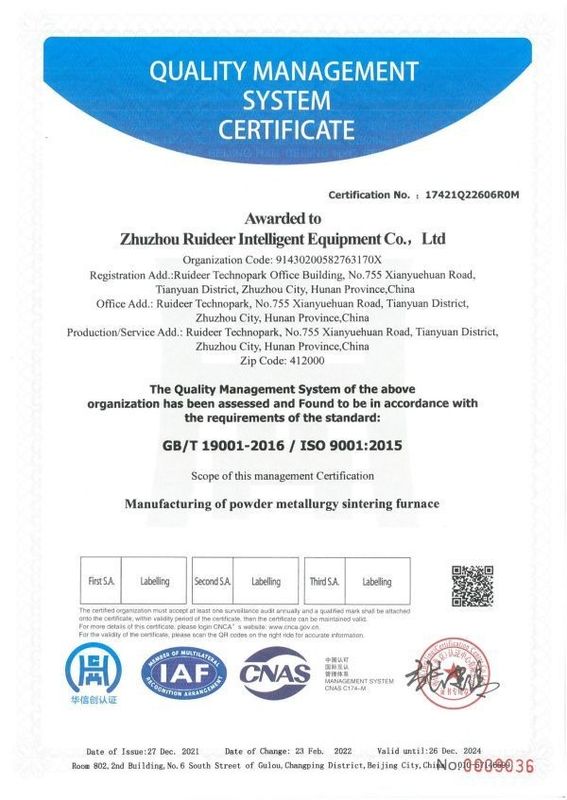 Tốc nhiệt áp suất cao với kích thước buồng tùy chỉnh