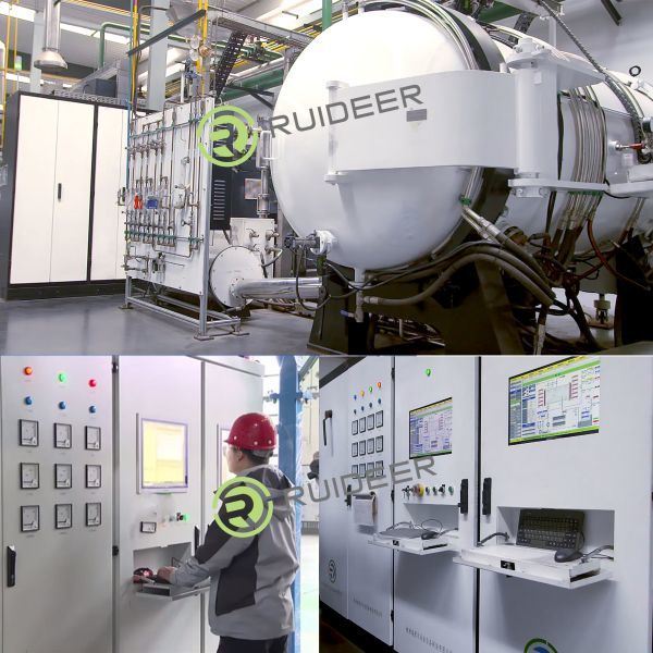 1550C lò đúc chân không nhiệt độ cao cho hệ thống ba pha năm dây 380V 50HZ nguồn điện điều khiển