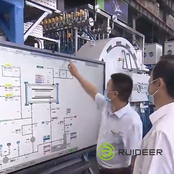 Lò chân không nhiệt độ cao được chứng nhận ISO CE cho hệ thống ba pha năm dây 380V 50HZ Nguồn điện điều khiển Nhiệt độ tối đa 1600C